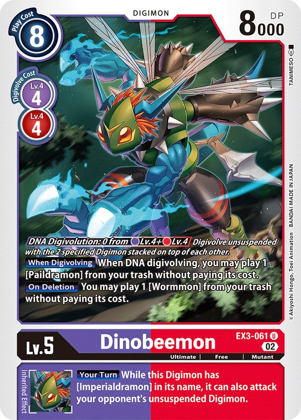 Dinobeemon [EX3-061] [Draconic Roar] - Paradise Hobbies LLC