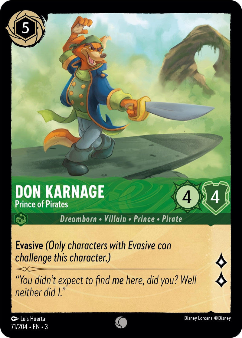 Don Karnage - Prince of Pirates (71/204) [Into the Inklands] - Paradise Hobbies LLC