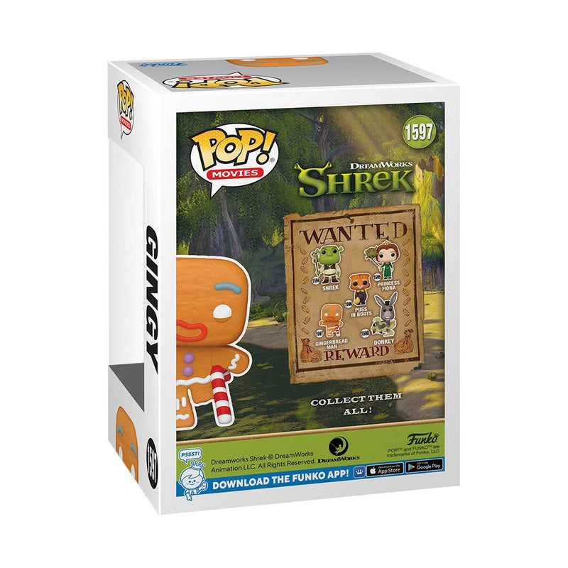 Funko Pop! Shrek DreamWorks 30th Anniversary Gingy with Candy Cane Vinyl Figure