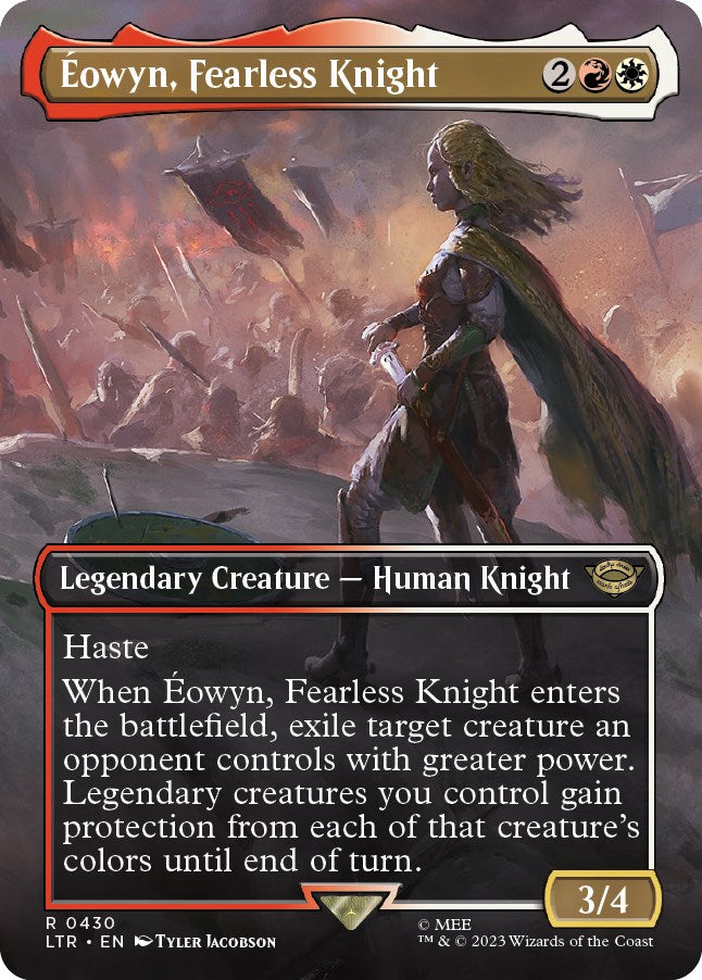 Eowyn, Fearless Knight (Borderless Alternate Art) [The Lord of the Rings: Tales of Middle-Earth] - Paradise Hobbies LLC