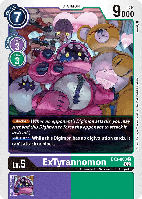 ExTyrannomon [EX3-060] [Draconic Roar] - Paradise Hobbies LLC