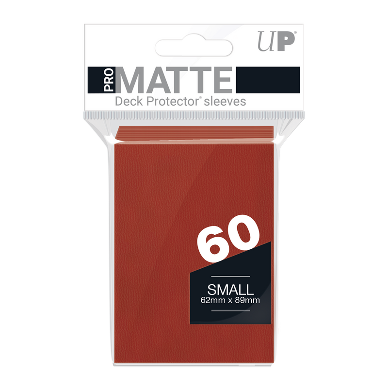 Ultra PRO: スモール 60ct スリーブ - PRO-Matte (レッド) 