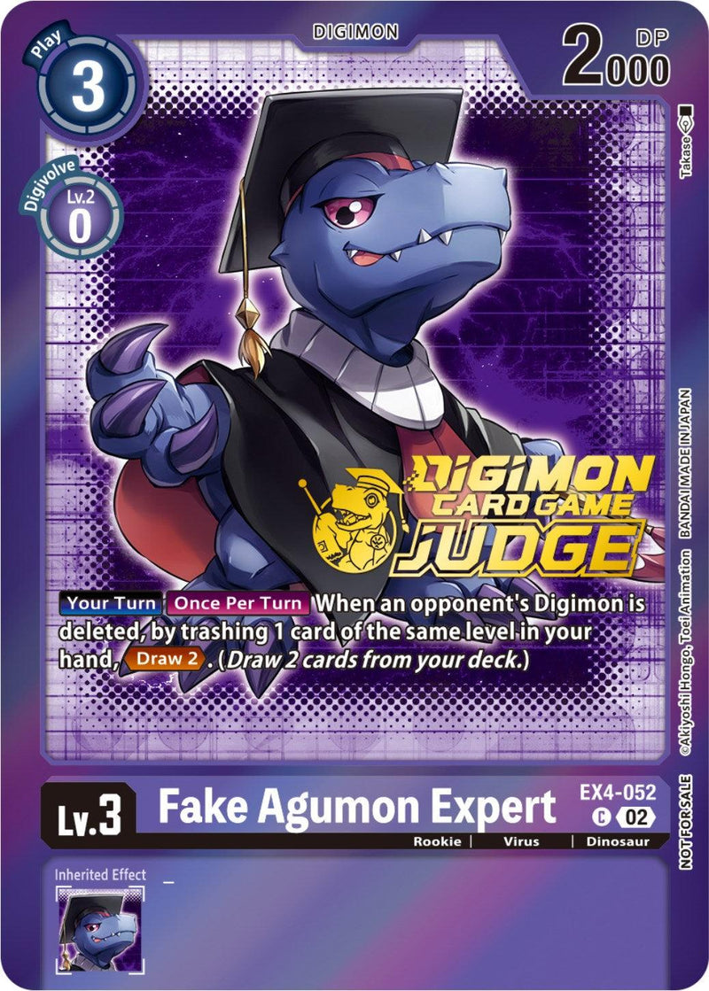 Fake Agumon Expert [EX4-052] (Judge Pack 4) [Alternative Being Booster Promos] - Paradise Hobbies LLC