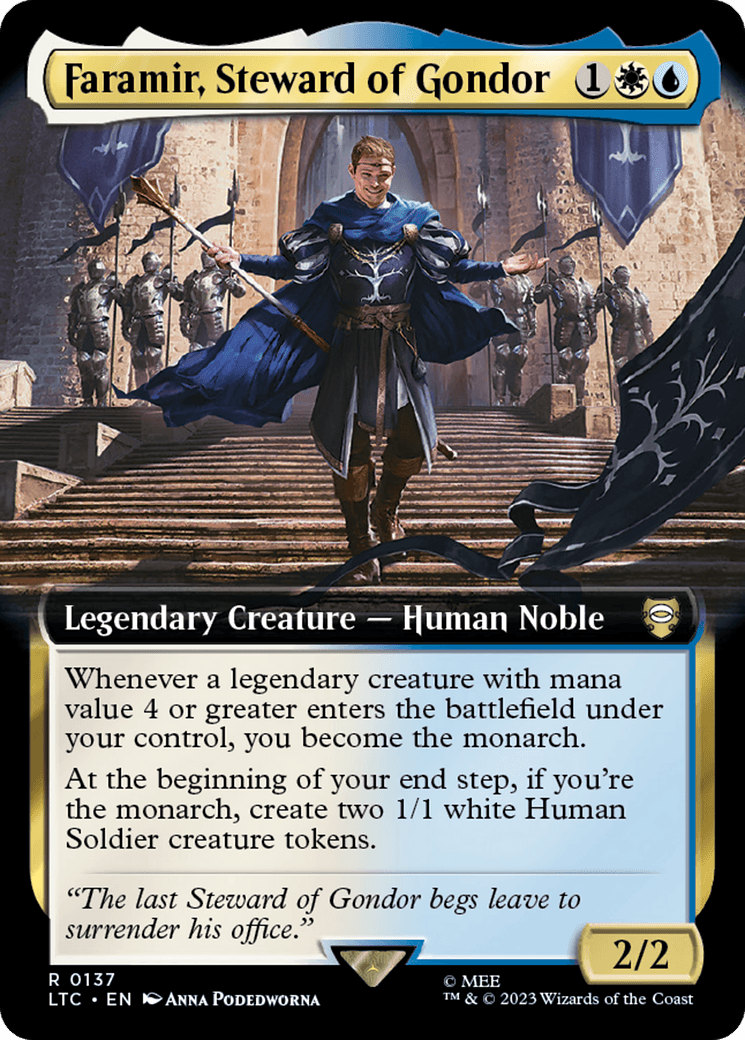 Faramir, Steward of Gondor (Extended Art) [The Lord of the Rings: Tales of Middle-Earth Commander] - Paradise Hobbies LLC