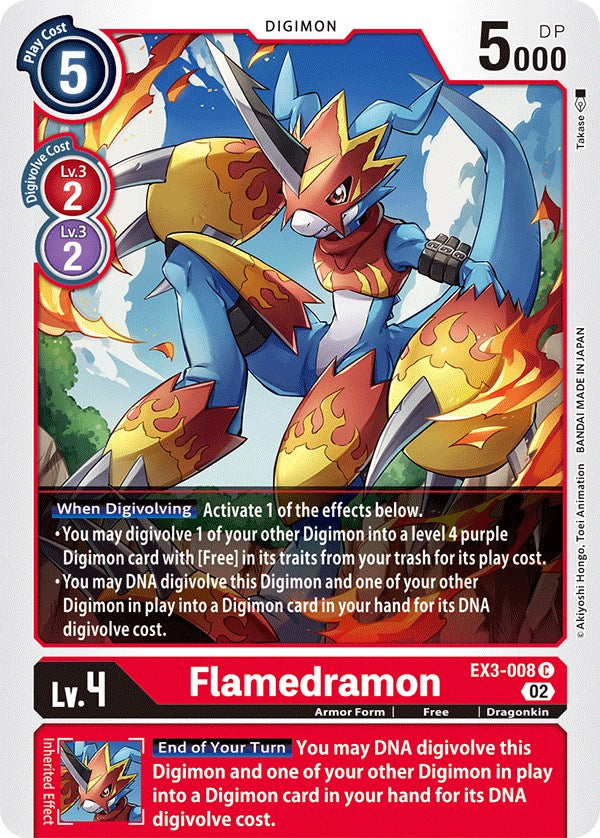 Flamedramon [EX3-008] [Draconic Roar] - Paradise Hobbies LLC