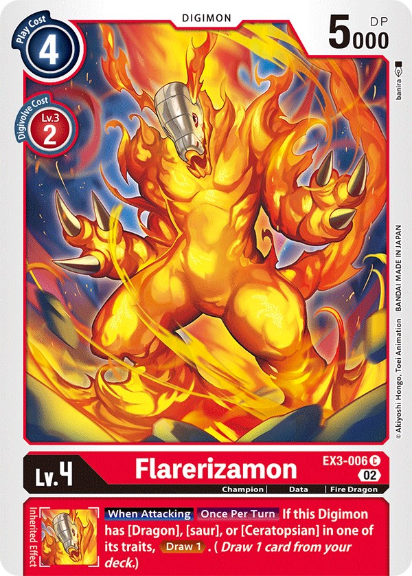 Flarerizamon [EX3-006] [Draconic Roar] - Paradise Hobbies LLC