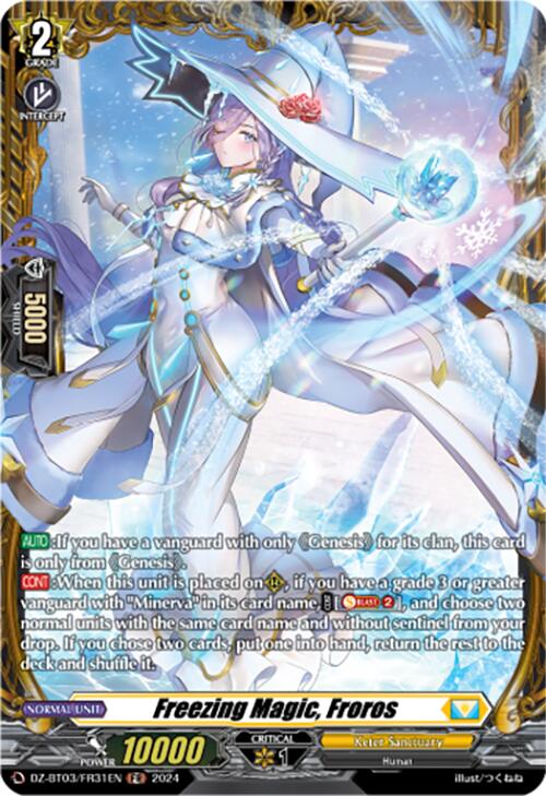 Freezing Magic, Froros (DZ-BT03/FR31EN) [Dimensional Transcendence] - Paradise Hobbies LLC