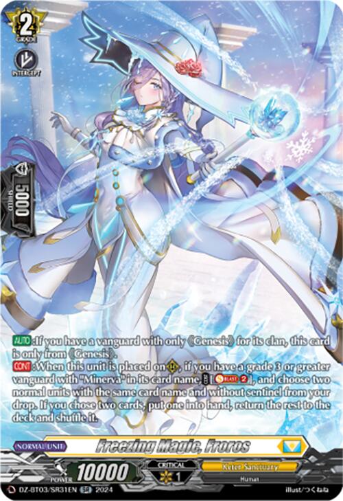 Freezing Magic, Froros (DZ-BT03/SR31EN) [Dimensional Transcendence] - Paradise Hobbies LLC