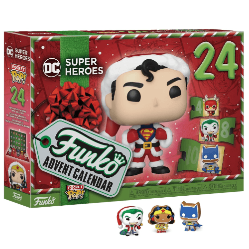 Funko Pop! Advent Calendar - DC Super Heroes 2023, 24 Pocket Pop! - Paradise Hobbies LLC