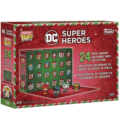 Funko Pop! Advent Calendar - DC Super Heroes 2023, 24 Pocket Pop! - Paradise Hobbies LLC