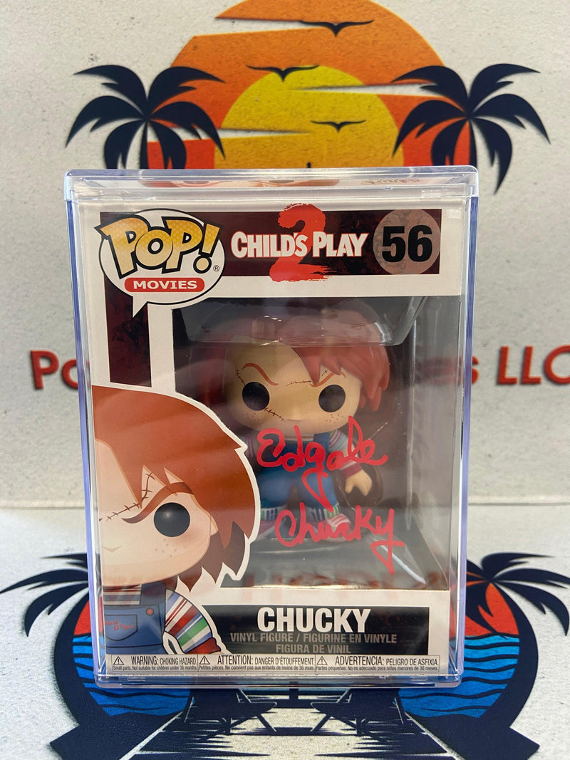 Funko Pop! Chucky autographed by Ed Gale (JSA Certified) - Paradise Hobbies LLC