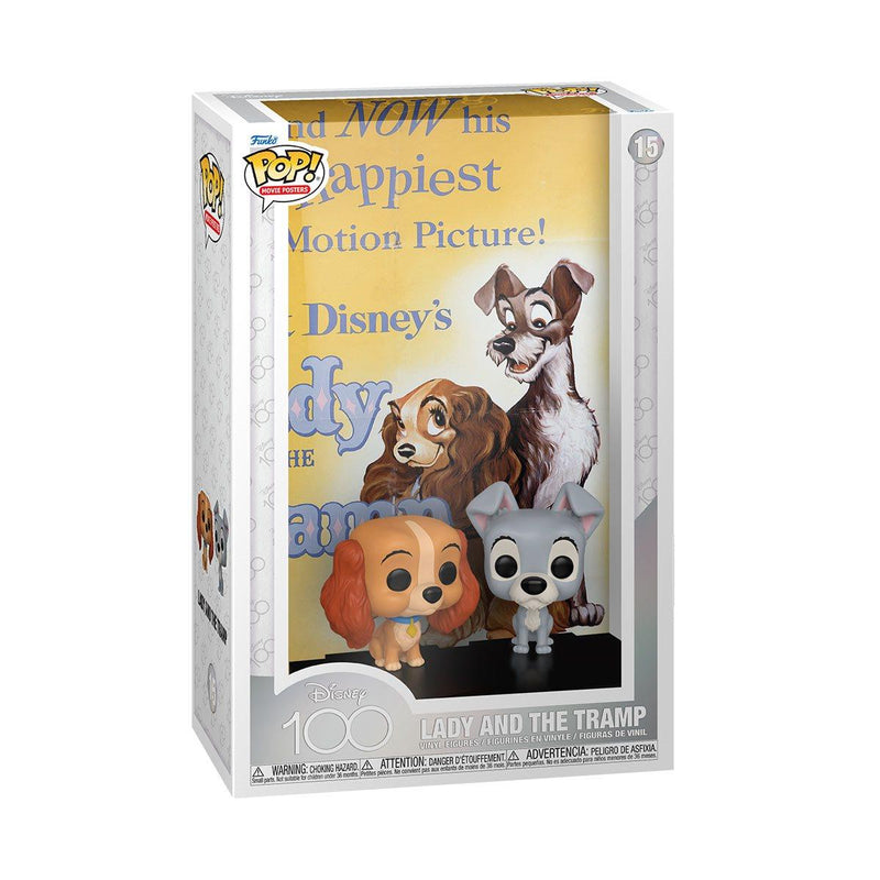 Funko POP! Disney 100 Lady and the Tramp Movie Poster with Case - Paradise Hobbies LLC