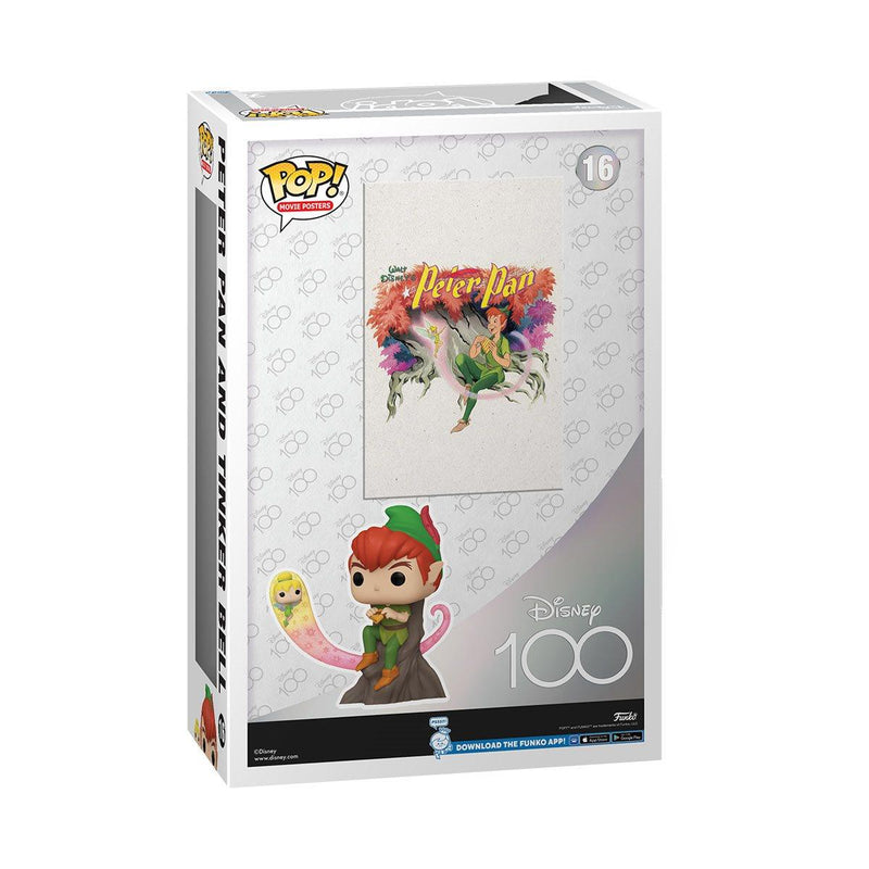 Funko POP! Disney 100 Peter Pan and Tinker Bell Movie Poster with Case - Paradise Hobbies LLC