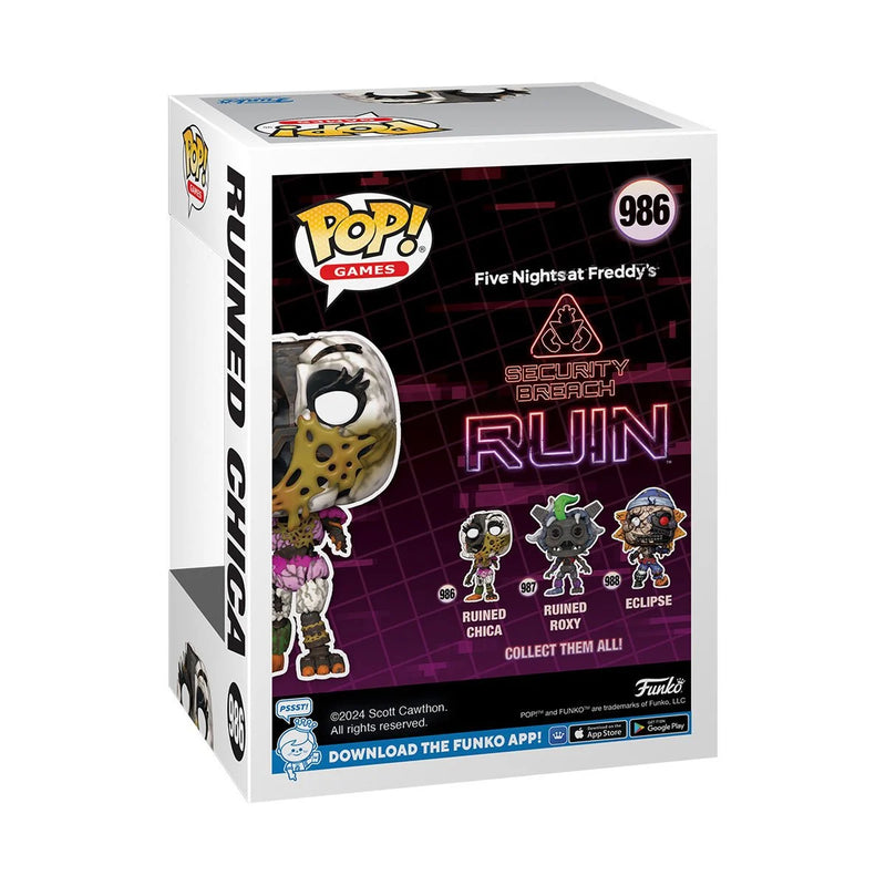 Funko Pop! Five Nights at Freddy's: Security Breach - Ruin Ruined Chica Vinyl Figure - Paradise Hobbies LLC