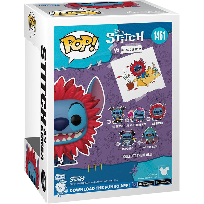 Funko Pop! Lilo & Stitch Costume Stitch as Simba Vinyl Figure - Paradise Hobbies LLC