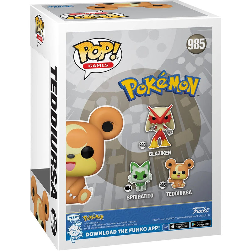 Funko Pop! Pokemon Teddiursa Vinyl Figure - Paradise Hobbies LLC