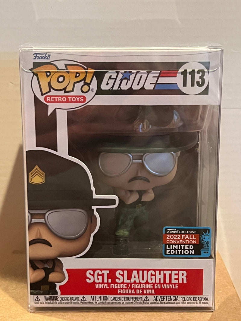 Funko POP! Sgt. Slaughter (Fall Convention Sticker) - Paradise Hobbies LLC