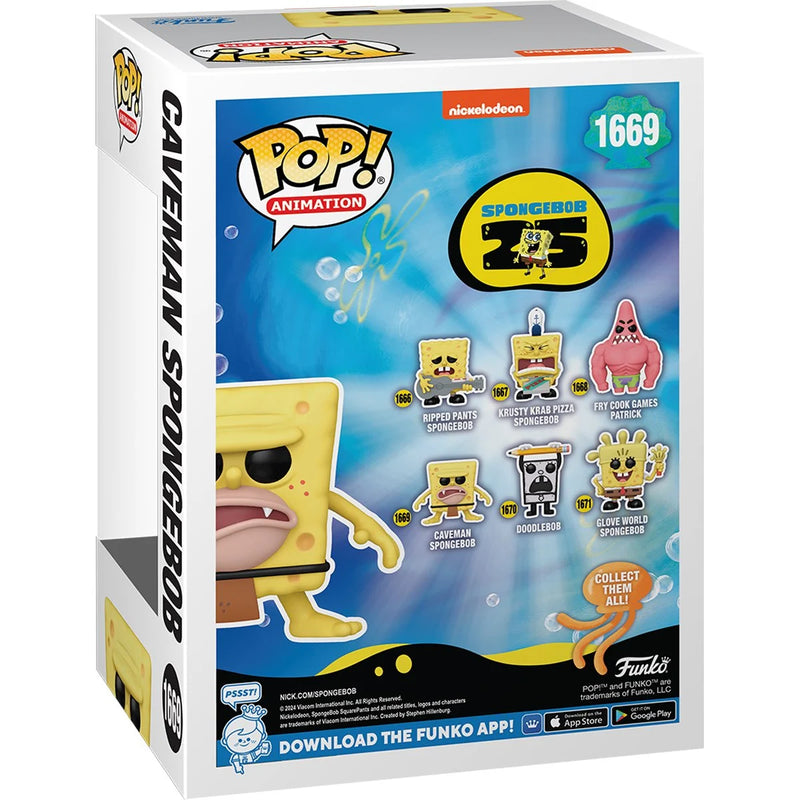 Funko Pop! SpongeBob SquarePants 25th Anniversary Caveman Vinyl Figure - Paradise Hobbies LLC