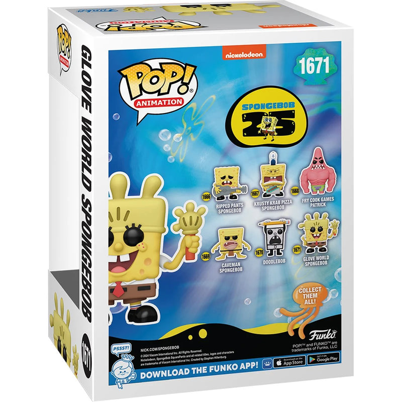 Funko Pop! SpongeBob SquarePants 25th Anniversary Glove World SpongeBob Vinyl Figure - Paradise Hobbies LLC