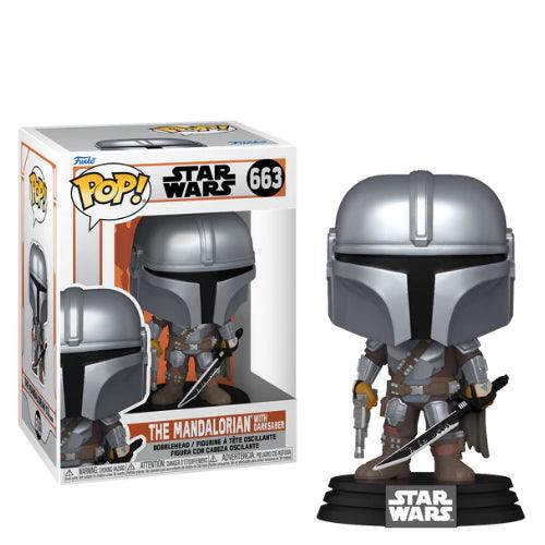 Funko Pop! Star Wars: The Mandalorian with Darksaber - Paradise Hobbies LLC