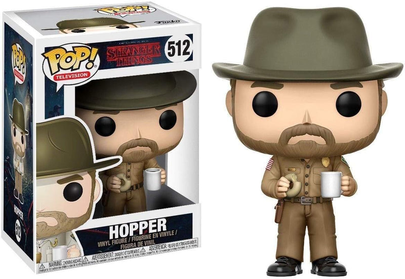 Funko Pop! Stranger Things Hopper with Donut Vinyl Figure - Paradise Hobbies LLC