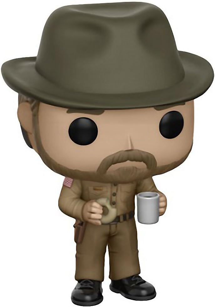 Funko Pop! Stranger Things Hopper with Donut Vinyl Figure - Paradise Hobbies LLC