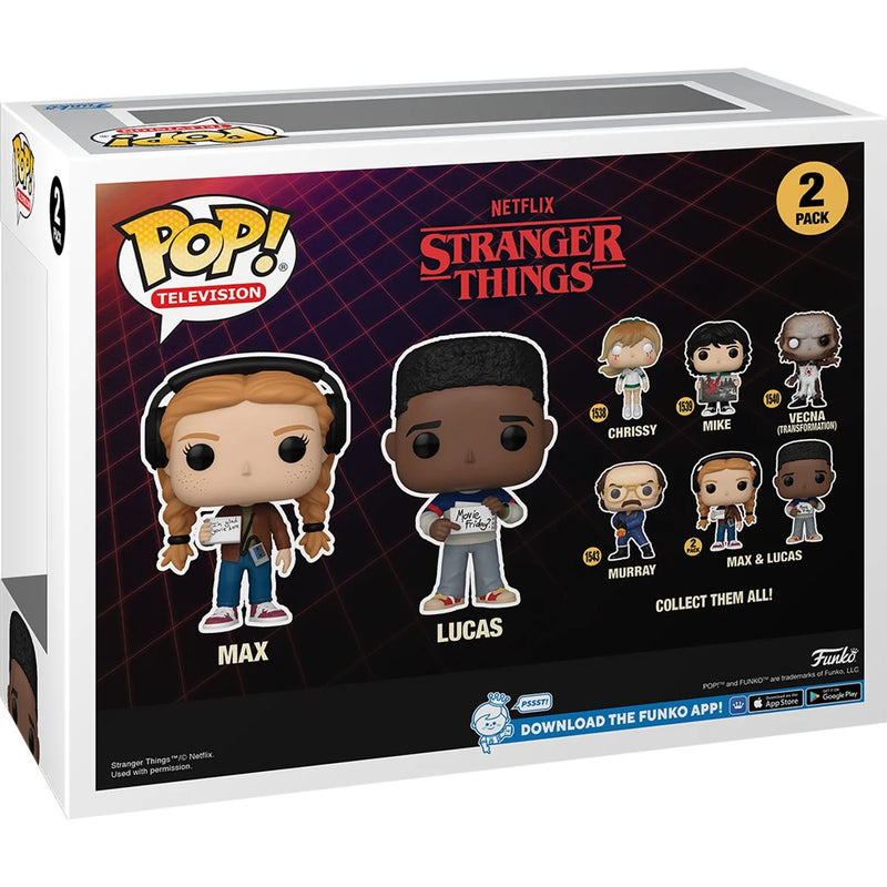 Funko Pop! Stranger Things Season 4 Max & Lucas Vinyl Figure 2-Pack - Paradise Hobbies LLC