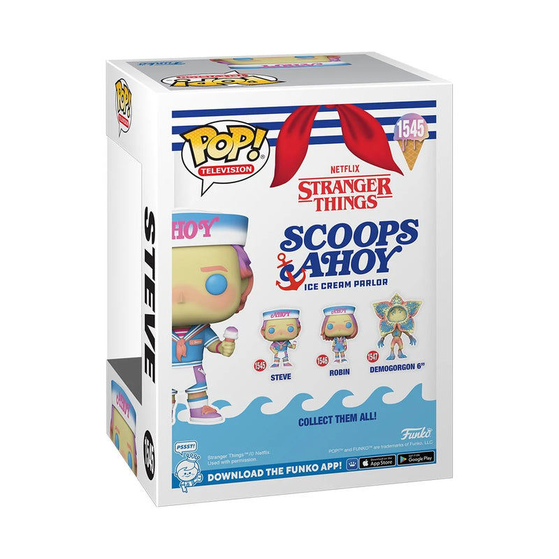 Funko Pop! Stranger Things Steve with Ice Cream (Scoops Ahoy) Vinyl Figure - Paradise Hobbies LLC