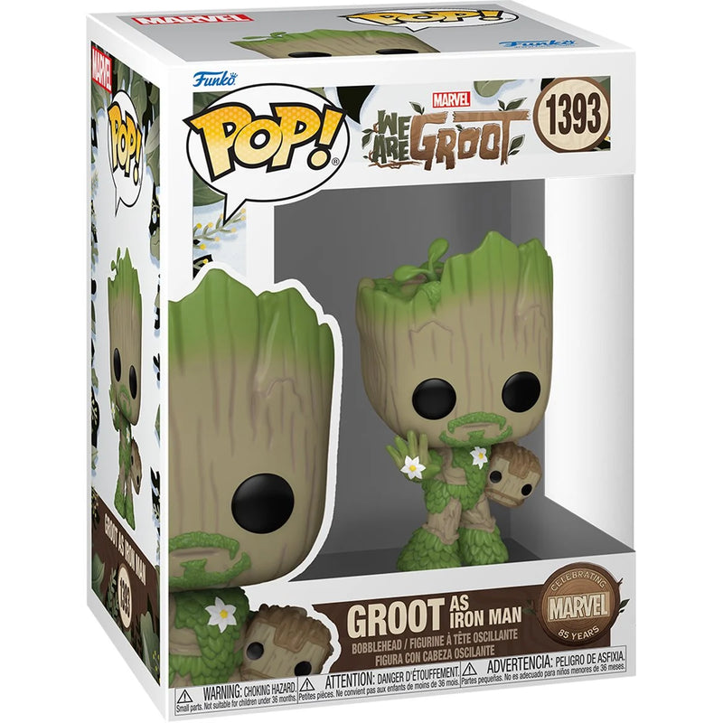 Funko Pop! We Are Groot as Iron Man Vinyl Figure - Paradise Hobbies LLC