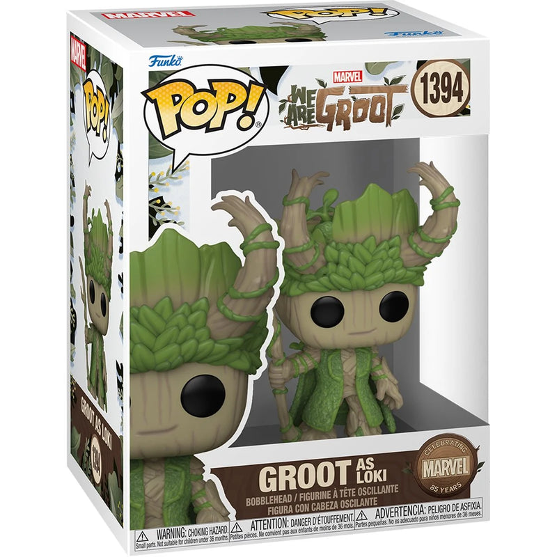 Funko Pop! We Are Groot as Loki Vinyl Figure - Paradise Hobbies LLC