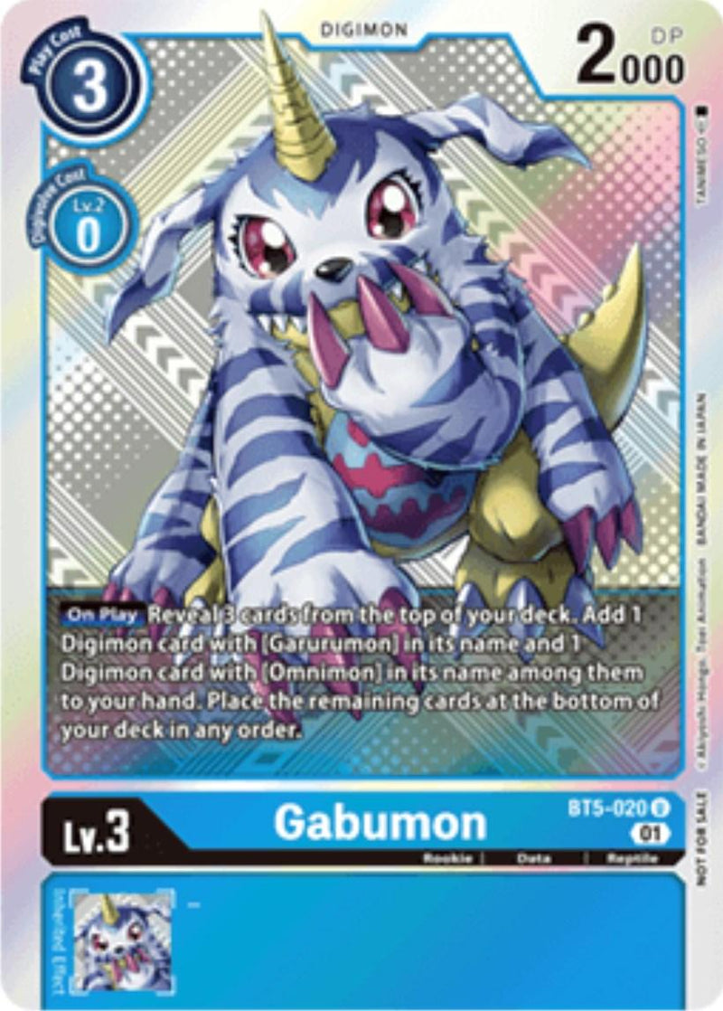 Gabumon [BT5-020] (X Record Pre-Release Tournament Winner Card) [X Record Pre-Release Promos] - Paradise Hobbies LLC