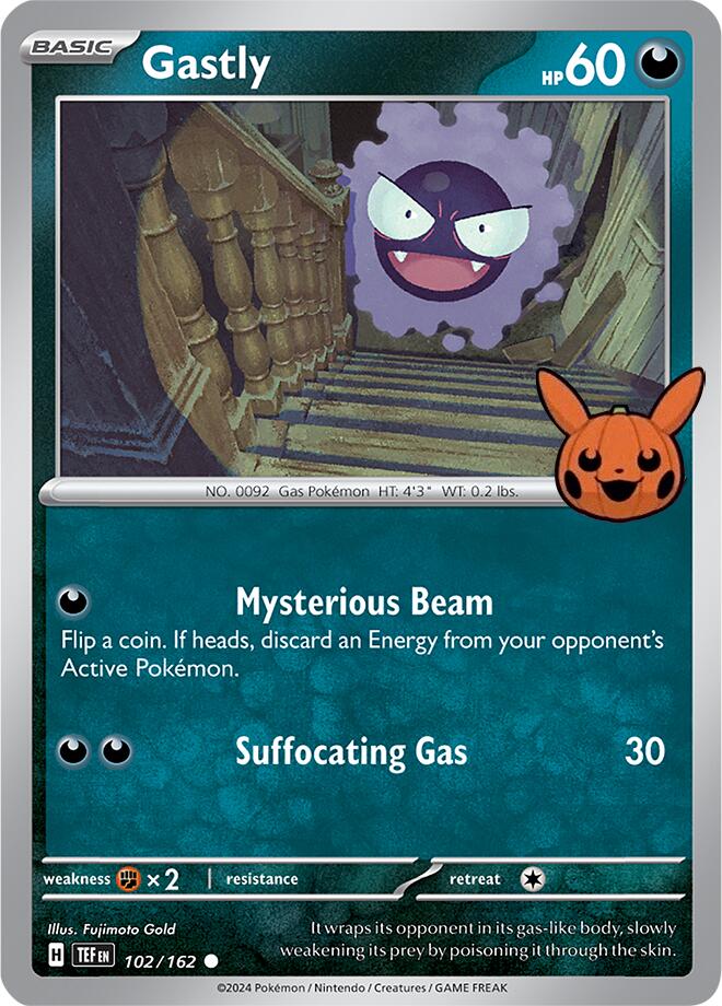 Gastly (102/162) [Trick or Trade 2024] - Paradise Hobbies LLC