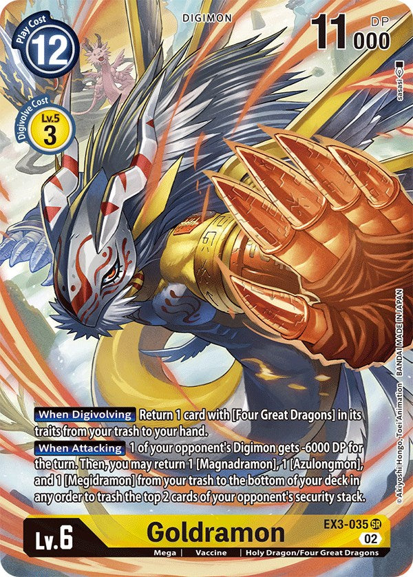 Goldramon [EX3-035] (Alternate Art) [Draconic Roar] - Paradise Hobbies LLC