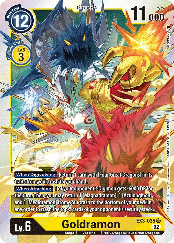 Goldramon [EX3-035] [Draconic Roar] - Paradise Hobbies LLC