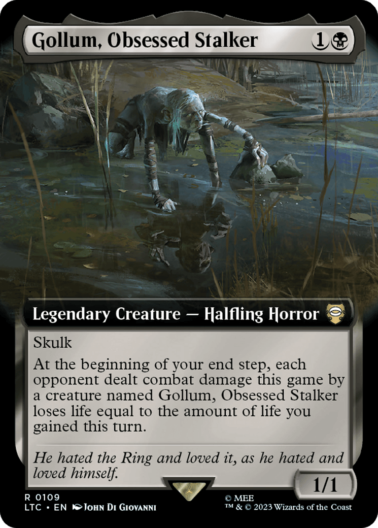 Gollum, Obsessed Stalker (Extended Art) [The Lord of the Rings: Tales of Middle-Earth Commander] - Paradise Hobbies LLC