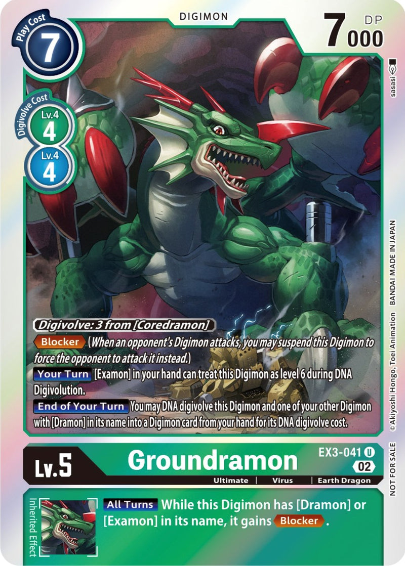 Groundramon [EX3-041] (Alternate Art) [Draconic Roar] - Paradise Hobbies LLC