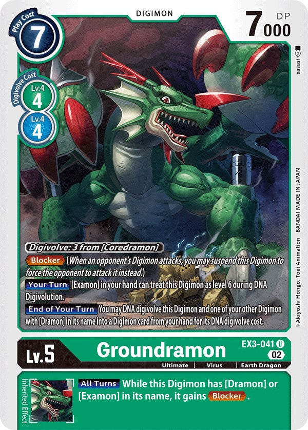 Groundramon [EX3-041] [Draconic Roar] - Paradise Hobbies LLC