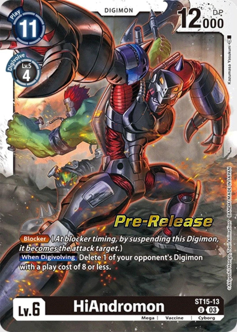 HiAndromon [ST15-13] [Starter Deck: Dragon of Courage Pre-Release Cards] - Paradise Hobbies LLC