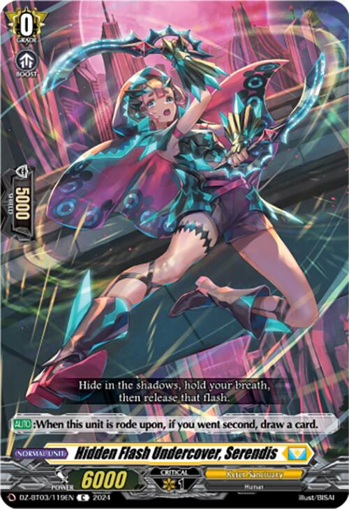 Hidden Flash Undercover, Serendis (DZ-BT03/119EN) [Dimensional Transcendence] - Paradise Hobbies LLC