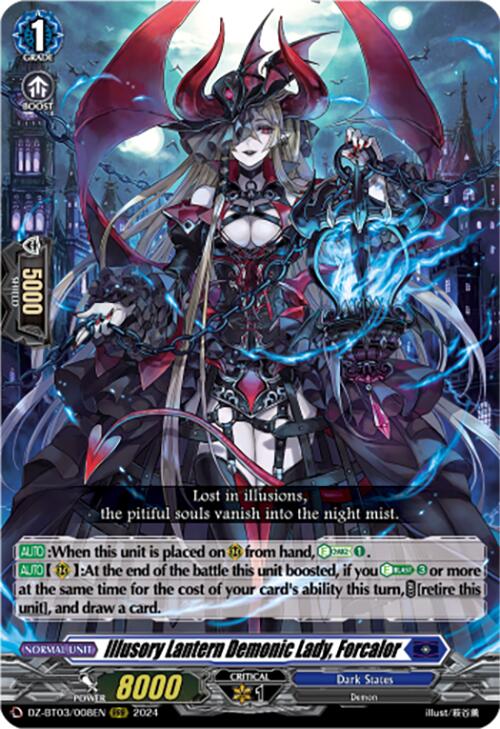 Illusory Lantern Demonic Lady, Forcalor (DZ-BT03/008EN) [Dimensional Transcendence] - Paradise Hobbies LLC