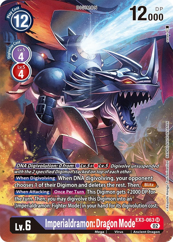 Imperialdramon: Dragon Mode [EX3-063] (Alternate Art) [Draconic Roar] - Paradise Hobbies LLC