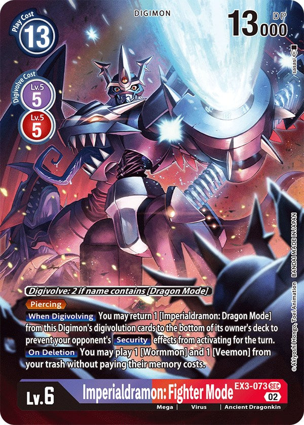 Imperialdramon: Fighter Mode [EX3-073] (Alternate Art) [Draconic Roar] - Paradise Hobbies LLC