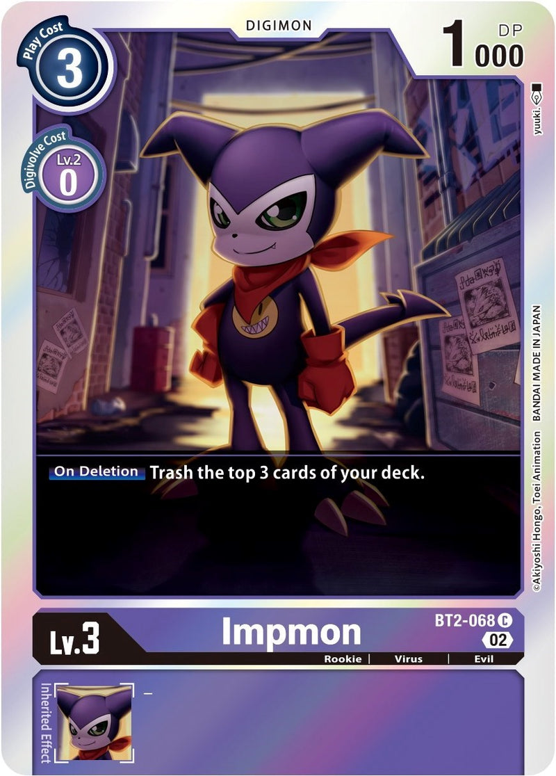 Impmon [BT2-068] (Alternate Art) [Starter Deck: Beelzemon Advanced Deck Set] - Paradise Hobbies LLC