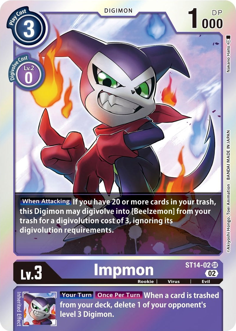 Impmon [ST14-02] [Starter Deck: Beelzemon Advanced Deck Set] - Paradise Hobbies LLC