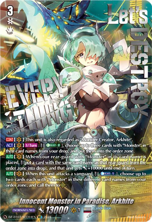 Innocent Monster in Paradise, Arkhite (DZ-BT03/SEC04EN) [Dimensional Transcendence] - Paradise Hobbies LLC