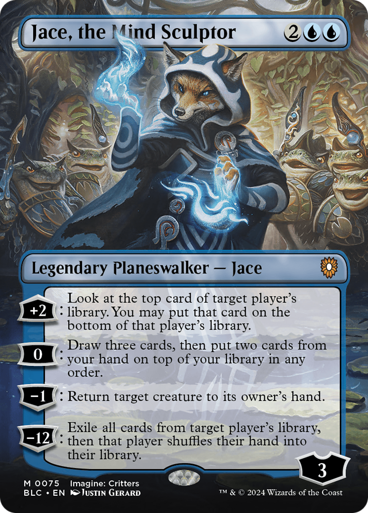 Jace, the Mind Sculptor (Borderless) [Bloomburrow Commander] - Paradise Hobbies LLC