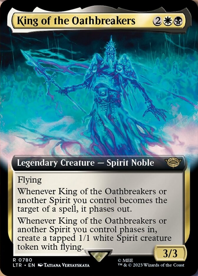 King of the Oathbreakers (Extended Art) (Surge Foil) [The Lord of the Rings: Tales of Middle-Earth] - Paradise Hobbies LLC