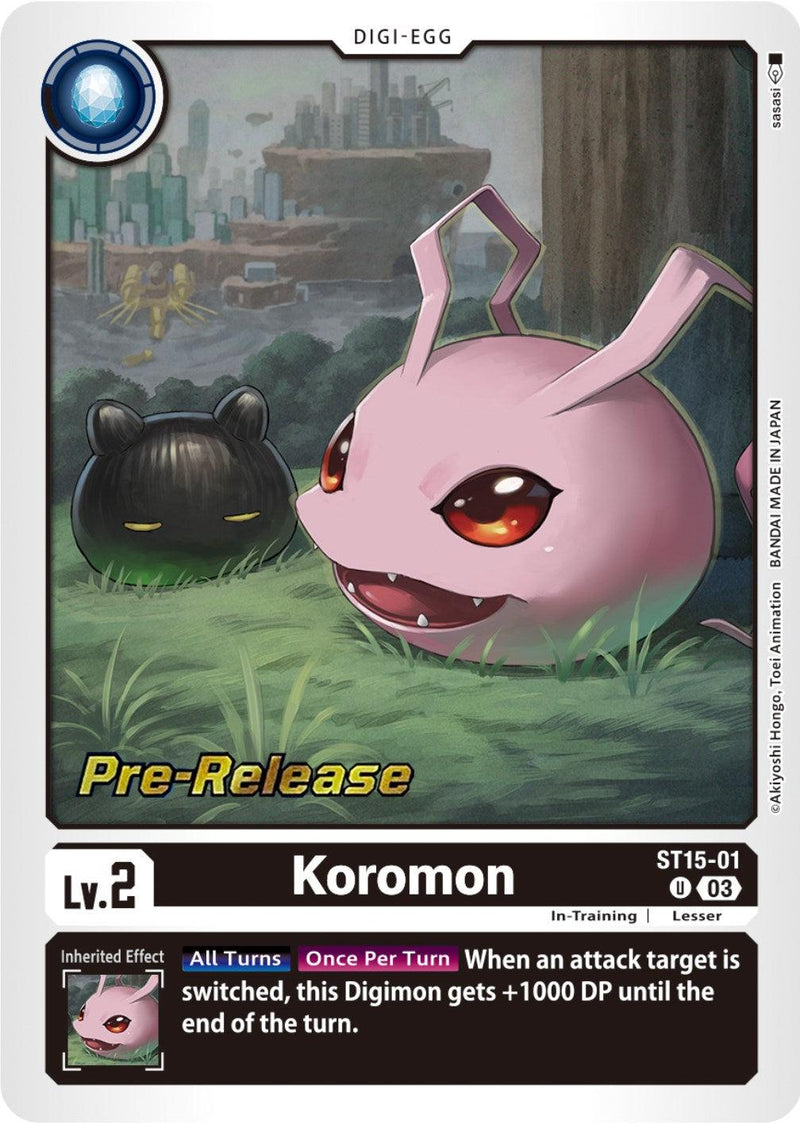 Koromon [ST15-01] [Starter Deck: Dragon of Courage Pre-Release Cards] - Paradise Hobbies LLC