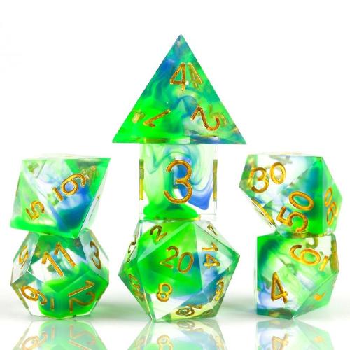 SIRIUS DICE 7CT POLY DICE SET: SHARP CYPRUS