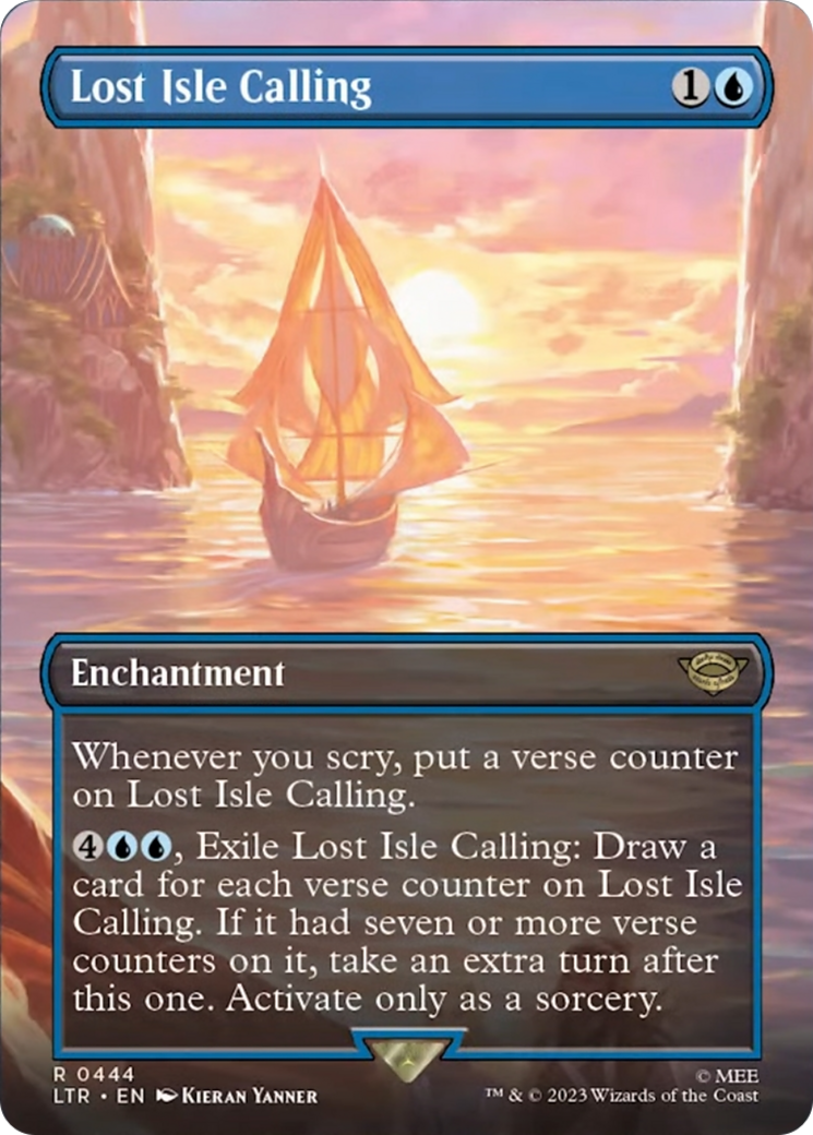 Lost Isle Calling (Borderless Alternate Art) [The Lord of the Rings: Tales of Middle-Earth] - Paradise Hobbies LLC